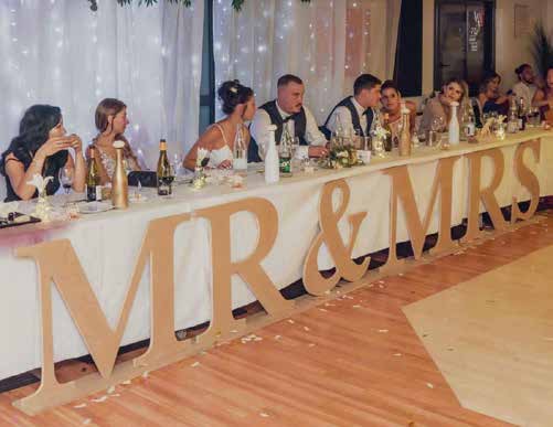 Lettres géantes Mr & Mrs
